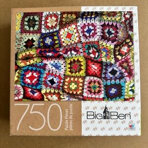 MB Puzzle 6046597 Multicolor Patchwork Crochet Blanket.